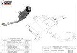 Complete Non-Catalytic Exhaust System With Sound Certification Urban Stainless Steel - Mivv Compatible With Yamaha X-Max 125 (2006-2016)