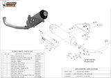 Sistema De Escape Completo Sin Catalizador Y Con Homologación Acústica Urban Acero - Mivv Compatible Con Yamaha Majesty 400 (2004-2006)