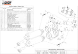 Dual Exhaust System With Sound Certification Gp Carbon - Mivv Compatible With Ducati Monster S2R 800 (2005-2007)