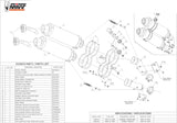 Dual Exhaust System With Sound Certification Gp Steel Black - Mivv Compatible With Ducati Monster S4Rs (2006-2008)