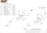 Doble Salida De Escape Con Catalizador Y Homologación Acústica Gp Acero Negro - Mivv Compatible Con Ducati Monster 696 (2008-2014)