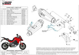 Tubo De Escape Con Homologación Acústica Delta Race Acero Negro Carbono - Mivv Compatible Con Ducati Multistrada 1260 (2018-2020)