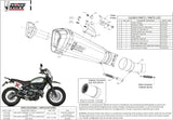 Tubo De Escape Sin Catalizador Y Con Homologación Acústica Delta Race Acero Negro Carbono - Mivv Compatible Con Ducati Scrambler 800 (2015-2020)