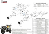 Escape Doble Con Homologación Acústica Gppro Acero Negro - Mivv Compatible Con Ducati Scrambler 1100 (2018-2020)