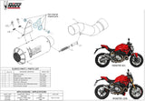 Uncatalysed Exhaust System Without Sound Certification Mk3 Carbon - Mivv Compatible With Ducati Monster 821 (2018-2020)