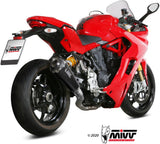 Non-Catalytic Exhaust Tip With Sound Certification Delta Race Carbon Carbon - Mivv Compatible With Ducati Supersport 939 - S (2017-2020)
