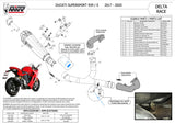 Non-Catalytic Exhaust Tip With Sound Certification Delta Race Carbon Carbon - Mivv Compatible With Ducati Supersport 939 - S (2017-2020)