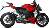 Tubo De Escape Sin Catalizador Y Con Homologación Acústica Delta Race Acero Negro Carbono - Mivv Compatible Con Ducati Panigale V2 (2020-2024)
