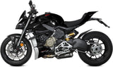 Escape Doble Sin Catalizador Y Sin Homologación Acústica X-M1 Acero Negro - Mivv Compatible Con Ducati Streetfighter V4 (2020-2022)