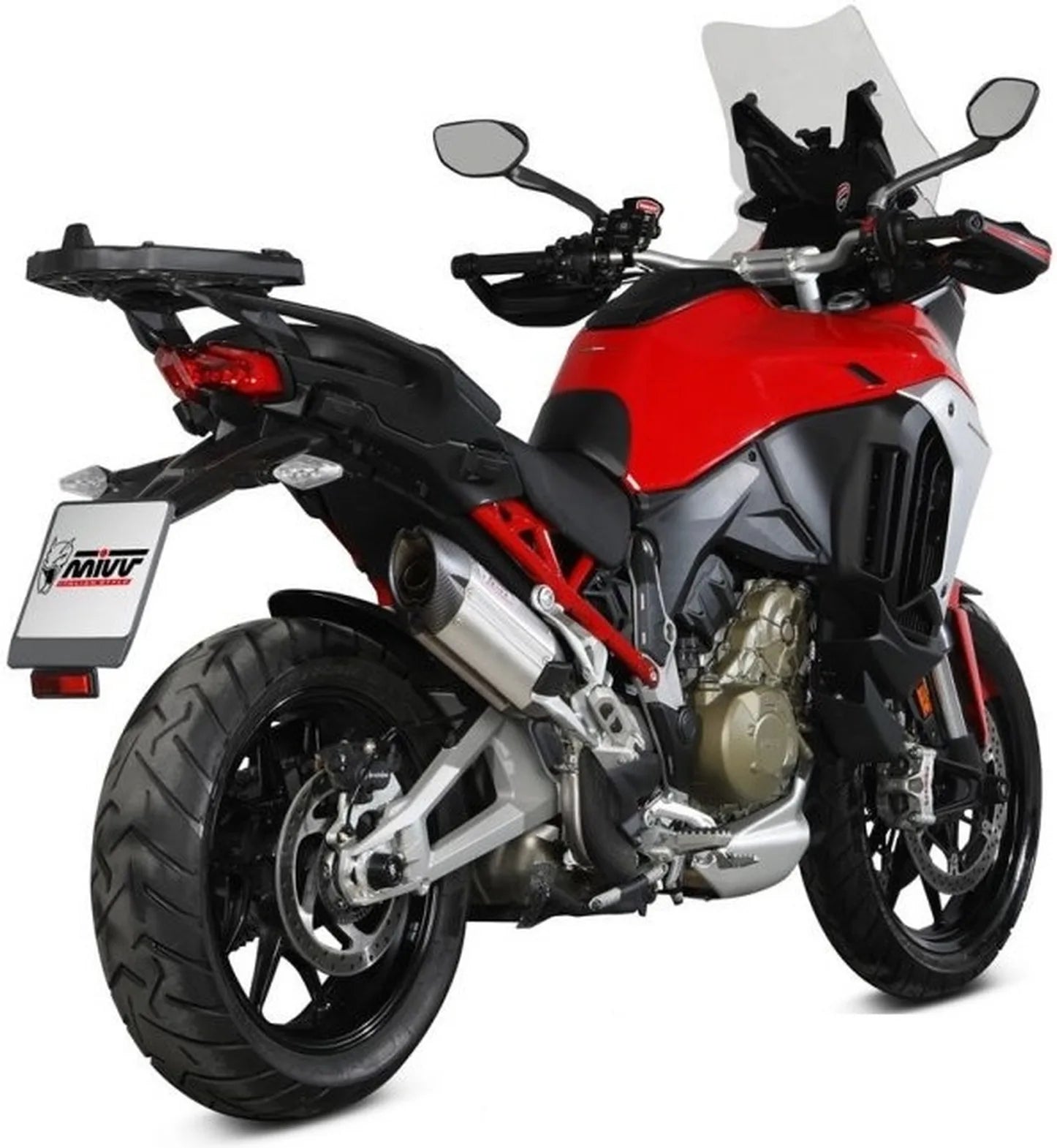 Tubo De Escape Con Homologación Acústica Suono Acero Carbono - Mivv Compatible Con Ducati Multistrada V4 1100 - S (2021-2024)