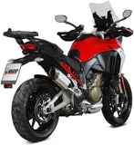 Tubo De Escape Con Homologación Acústica Suono Acero Carbono - Mivv Compatible Con Ducati Multistrada V4 1100 - S (2021-2024)