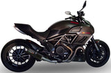 Tubo De Escape Sin Homologación Acústica Furore Aluminio Negro - Gpr Compatible Con Ducati Diavel 1198 (2011-2016)