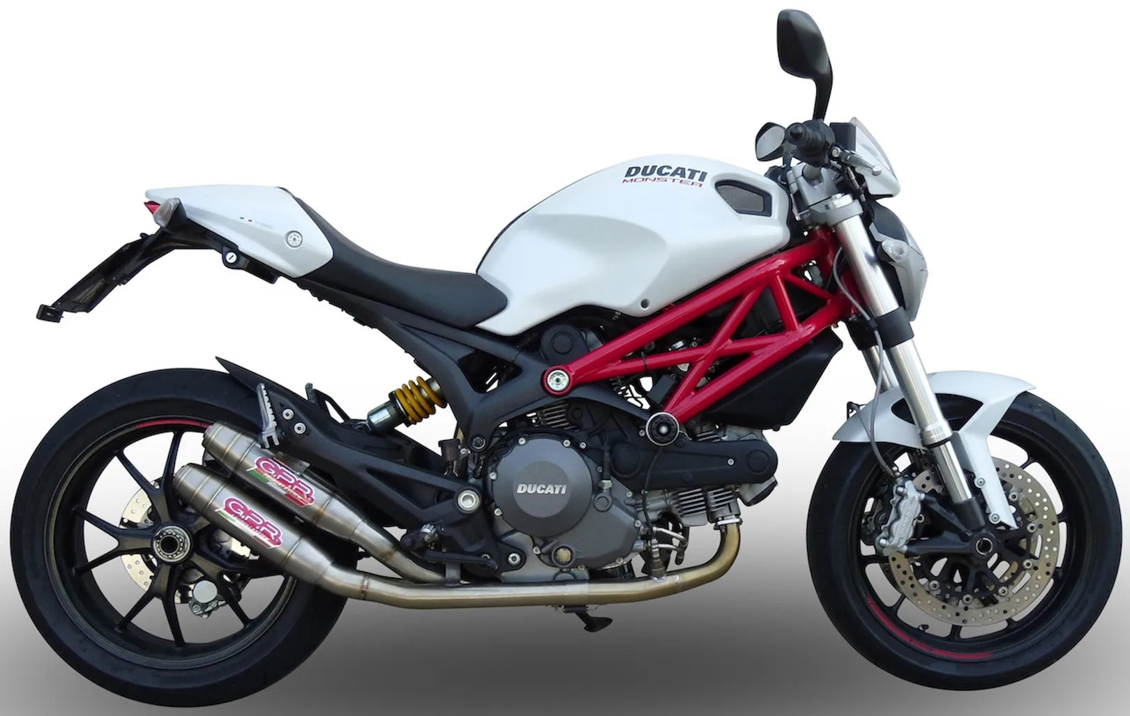 Sistema De Escape Completo Con Catalizador Y Homologación Acústica Deeptone Acero - Gpr Compatible Con Ducati Monster 1100 (2009-2010)