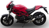 Escape Doble Con Homologación Acústica Furore Aluminio Negro - Gpr Compatible Con Ducati Monster 1000 (2003-2005)