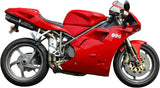 Escape Doble Con Homologación Acústica Furore Aluminio Negro - Gpr Compatible Con Ducati 996 - S - Sps (1998-2001)