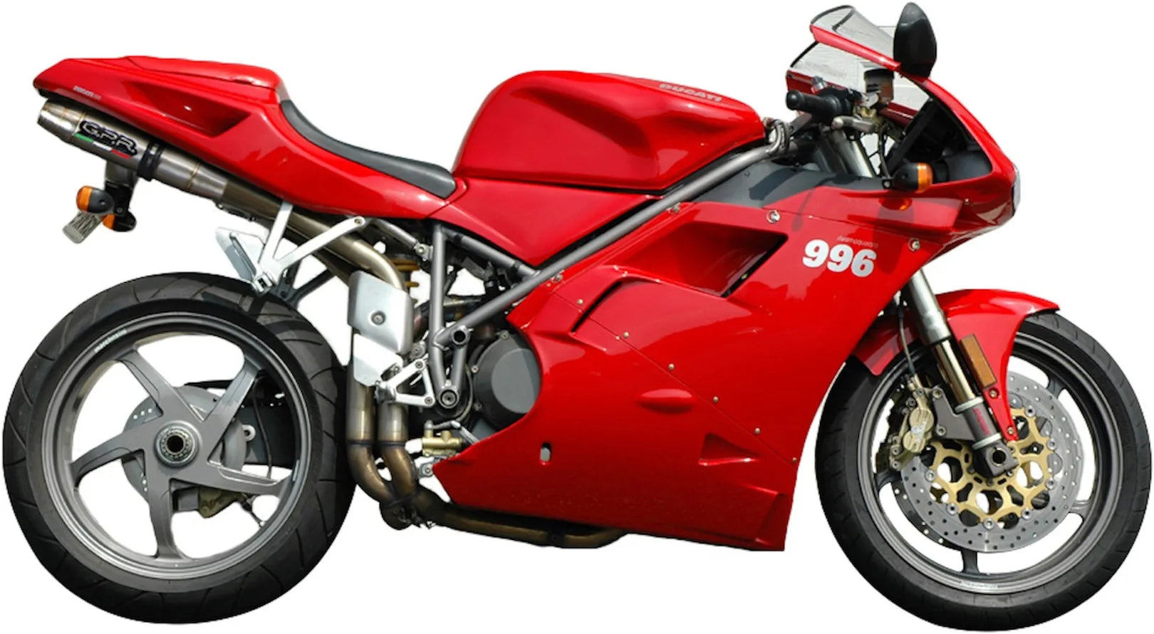 Tubo De Escape Con Homologación Acústica Deeptone Acero - Gpr Compatible Con Ducati 996 - S - Sps (1998-2001)