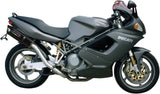 Escape Doble Con Homologación Acústica Furore Aluminio Negro - Gpr Compatible Con Ducati St2 (1997-2003)