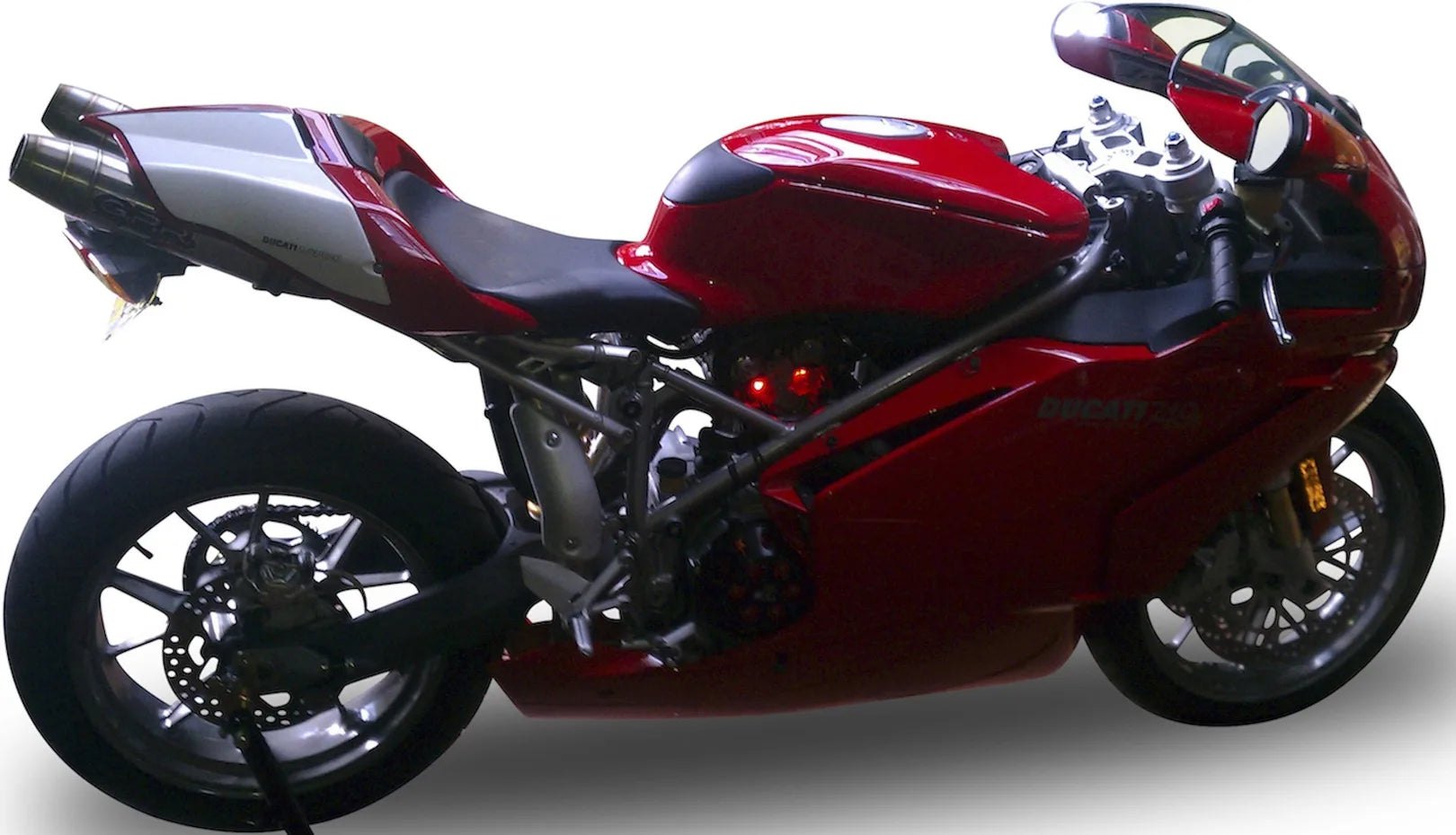 Escape Doble Con Homologación Acústica Deeptone Acero - Gpr Compatible Con Ducati 749 (2003-2007)