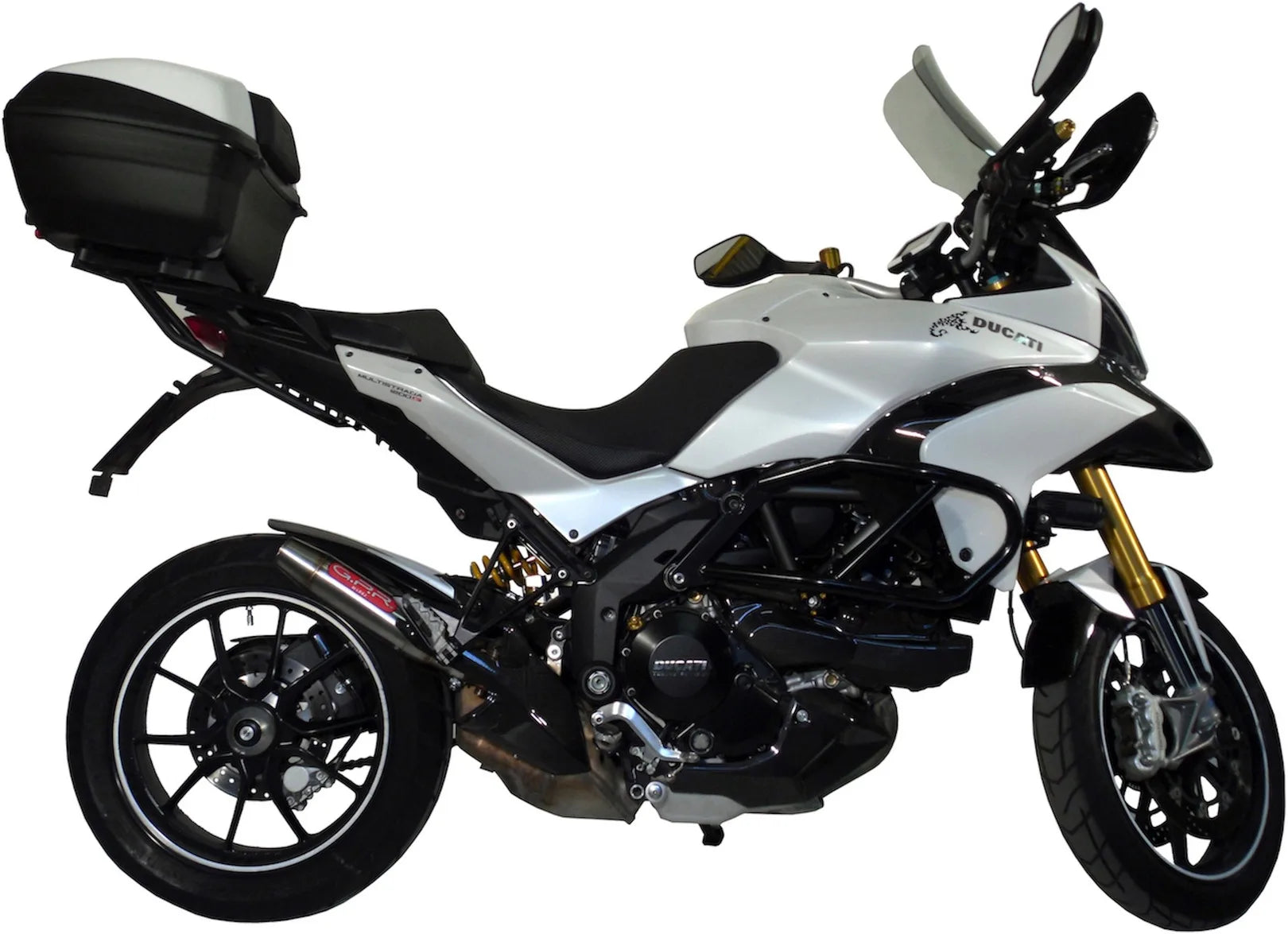 Tubo De Escape Con Catalizador Y Homologación Acústica Deeptone Acero - Gpr Compatible Con Ducati Multistrada 1200 (2010-2014)