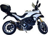 Tubo De Escape Con Catalizador Y Homologación Acústica Furore Aluminio Negro - Gpr Compatible Con Ducati Multistrada 1200 (2010-2014)
