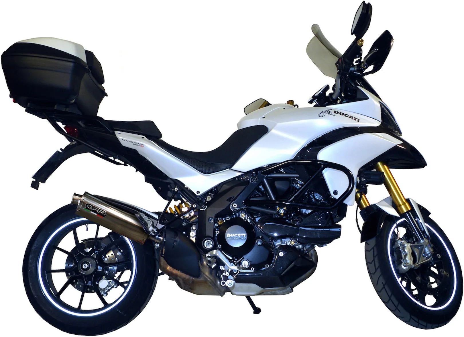 Tubo De Escape Con Catalizador Y Homologación Acústica Trioval Acero - Gpr Compatible Con Ducati Multistrada 1200 (2010-2014)