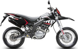 Exhaust Tip With Noise Certification Furore Aluminium Black - Gpr Compatible With Derbi Senda 125 R - Sm (2004-2012)