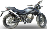 Tubo De Escape Con Homologación Acústica Furore Aluminio Negro - Gpr Compatible Con Derbi Mulhacèn (2006-2011)