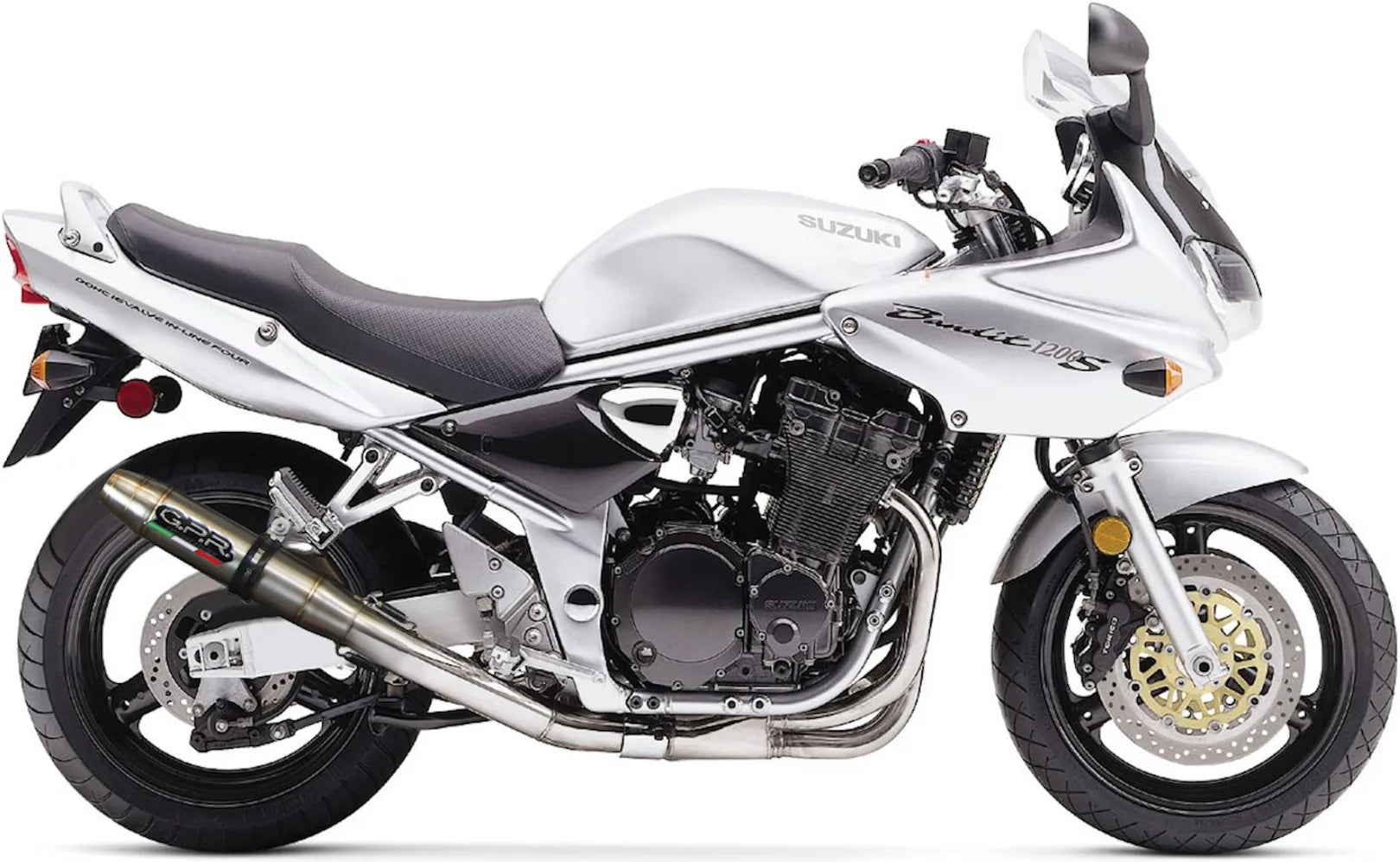 Tubo De Escape Con Homologación Acústica Deeptone Acero - Gpr Compatible Con Suzuki Gsf 1200 Bandit - S (2005-2006)