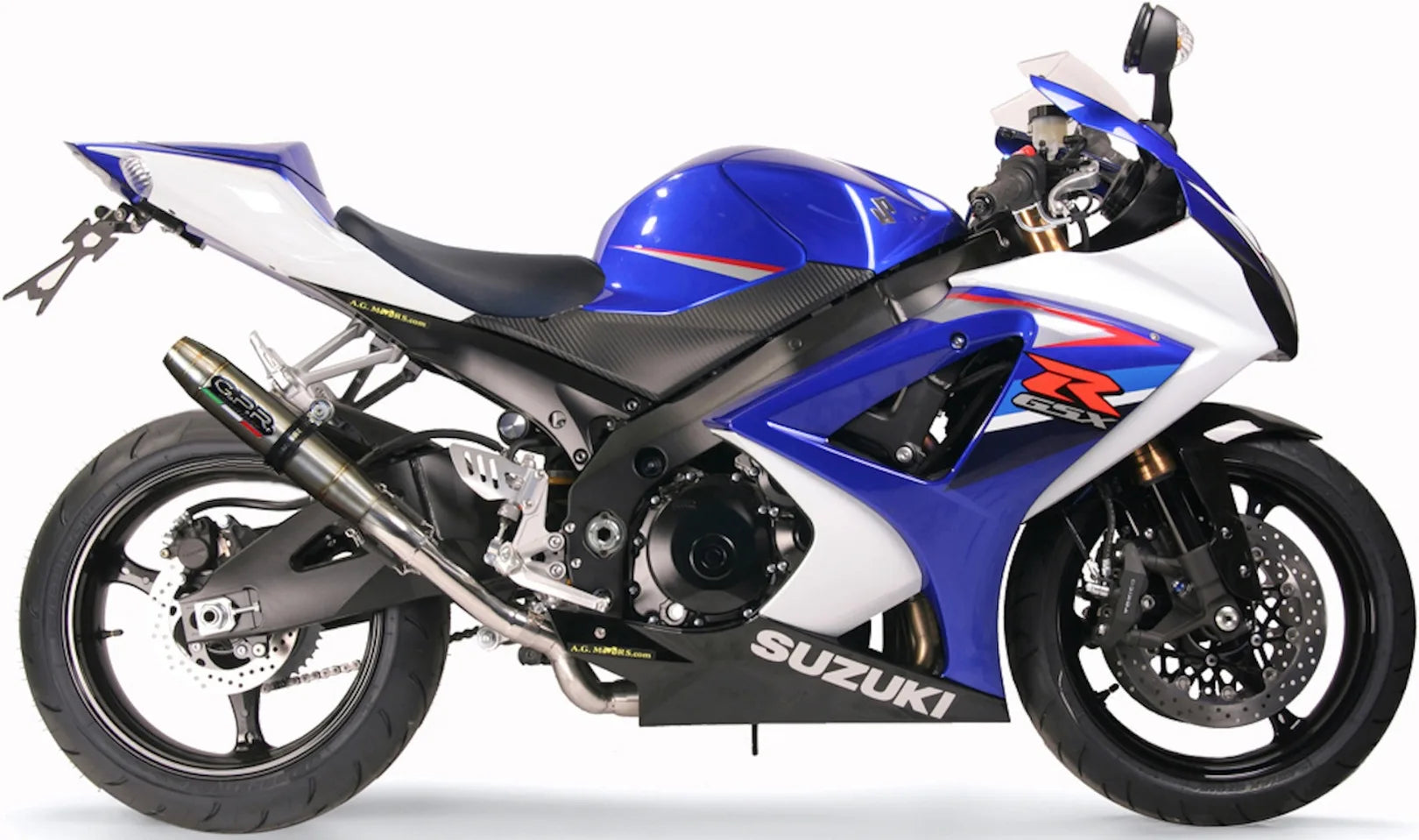 Escape Doble Con Homologación Acústica Deeptone Acero - Gpr Compatible Con Suzuki Gsx-R 1000 K7 (2007-2008)