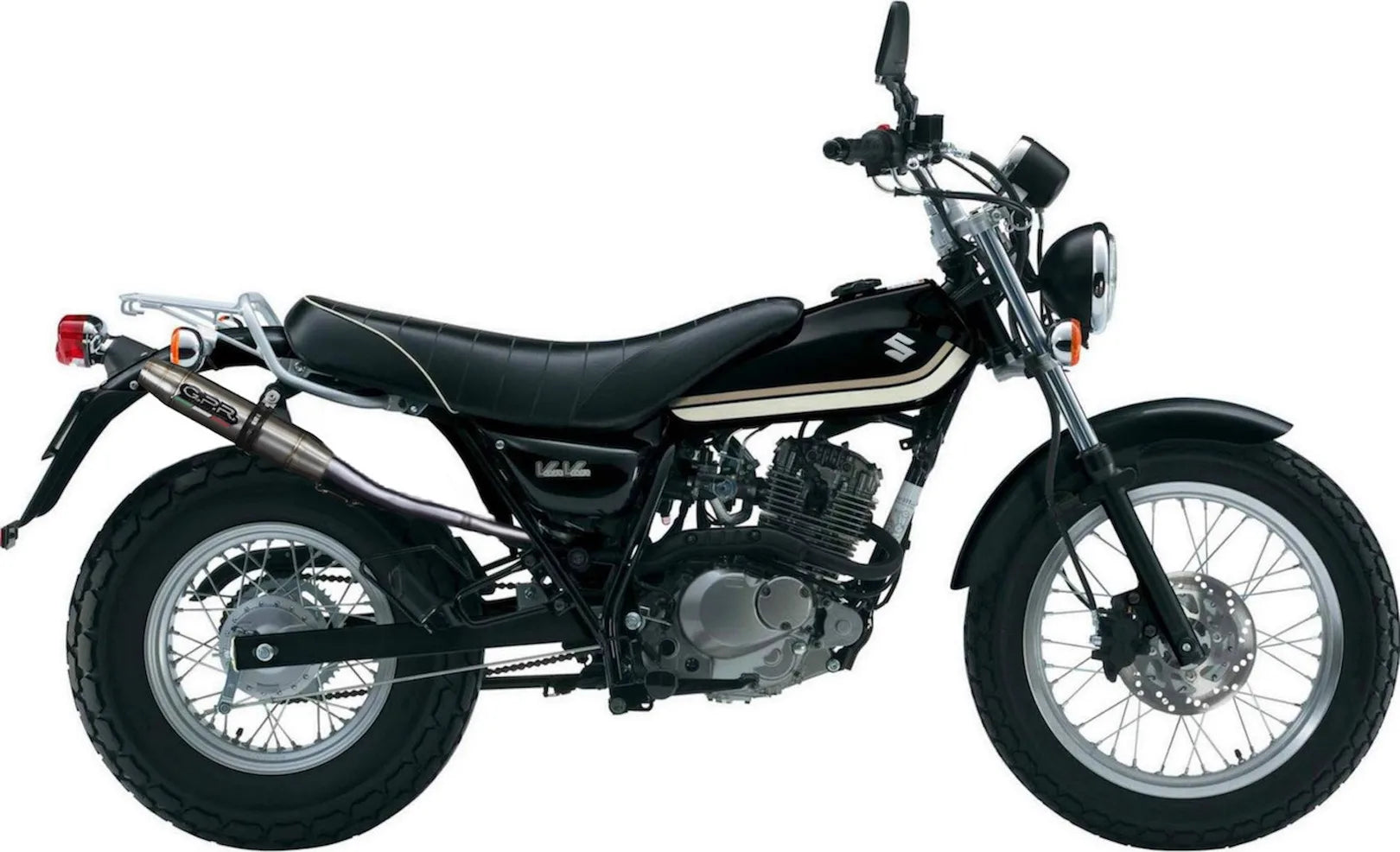 Tubo De Escape Sin Homologación Acústica Deeptone Acero - Gpr Compatible Con Suzuki Rv 125 Van (2003-2017)