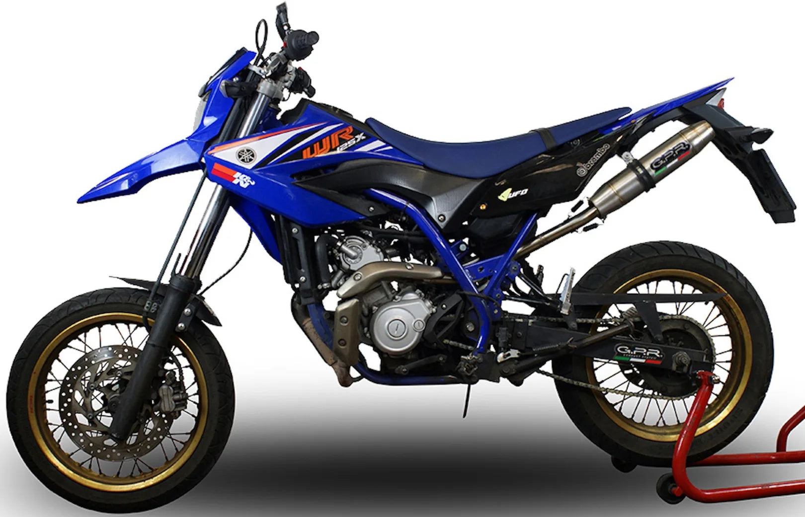 Tubo De Escape Con Homologación Acústica Deeptone Acero - Gpr Compatible Con Yamaha Wr 125 X (2009-2014)
