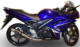 Sistema De Escape Completo Sin Catalizador Y Con Homologación Acústica Deeptone Acero - Gpr Compatible Con Yamaha X1R 135 (2005-2012)