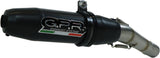 Catalytic Exhaust Tip With Sound Certification Deeptone Black Stainless Steel - Gpr Compatible With Royal Enfield Meteor 350 (2021-2023)
