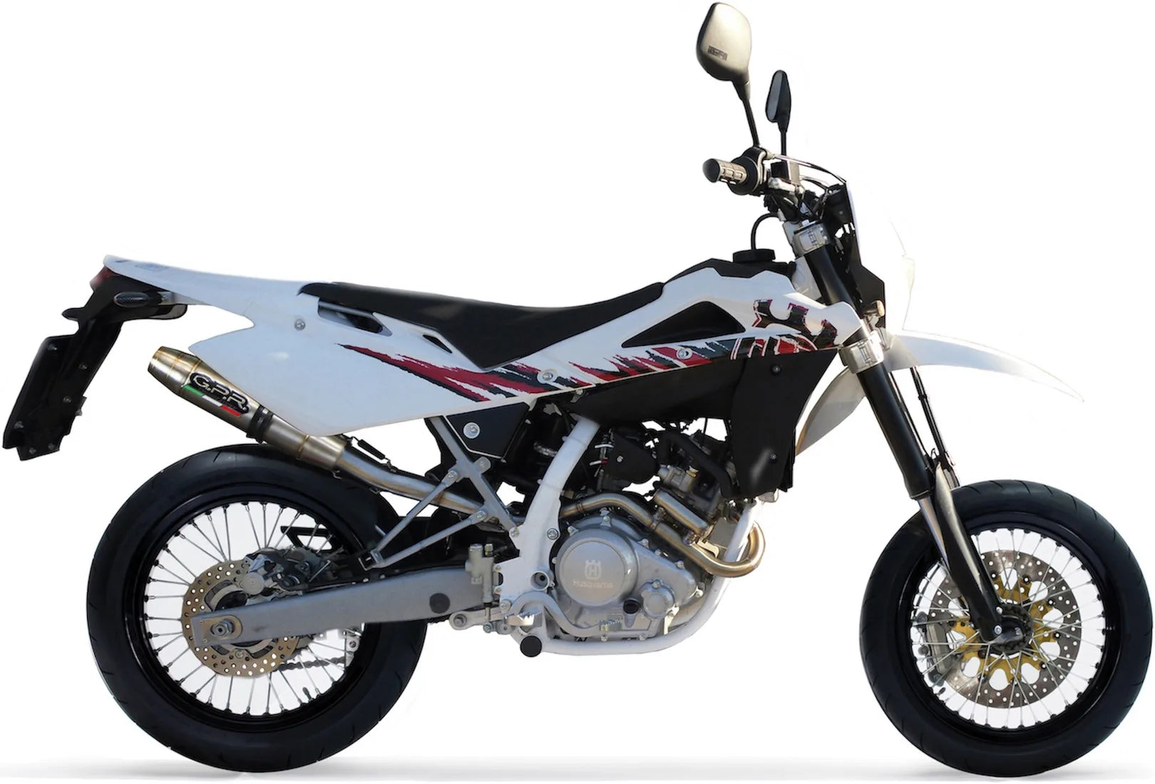 Tubo De Escape Con Homologación Acústica Deeptone Acero - Gpr Compatible Con Husqvarna Smr 125 4T (2011-2013)