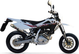 Complete Non-Catalytic Exhaust System With Sound Certification Deeptone Stainless Steel - Gpr Compatible With Husqvarna Smr 125 4T (2011-2013)