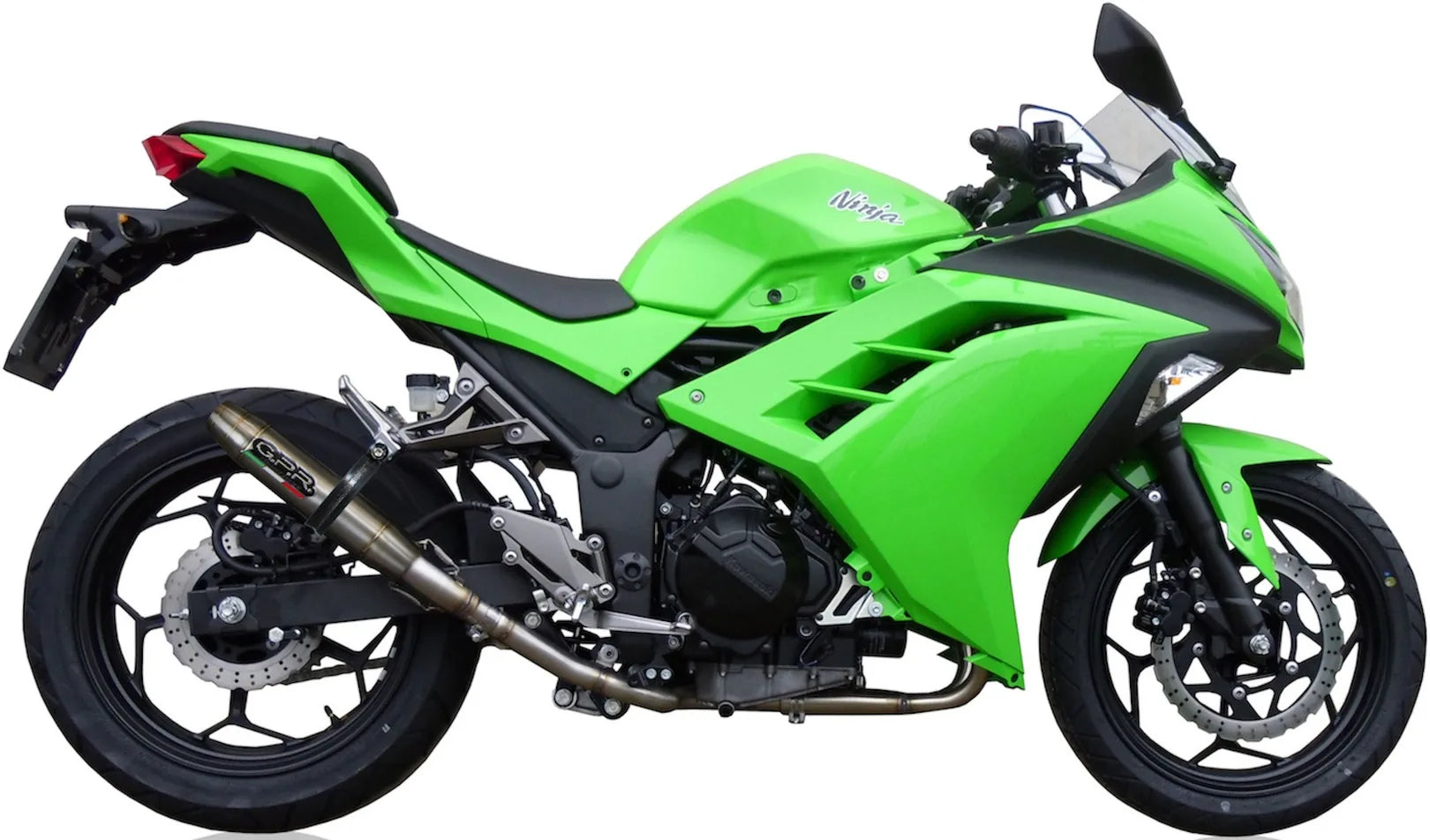 Tubo De Escape Con Homologación Acústica Deeptone Acero - Gpr Compatible Con Kawasaki Ninja 300 R (2012-2017)