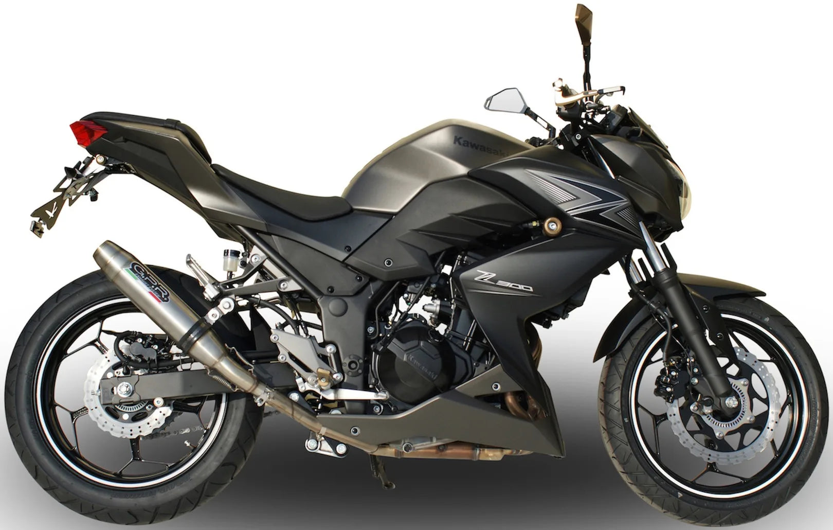 Tubo De Escape Sin Homologación Acústica Deeptone Acero - Gpr Compatible Con Kawasaki Z 300 (2014-2017)