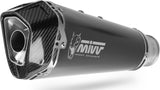 Exhaust Tip With Noise Certification Delta Race Steel Black Carbon - Mivv Compatible With Ducati Multistrada 1200 (2015-2017)