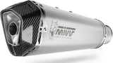 Complete Catalytic Exhaust System With Sound Certification Delta Race Stainless Steel Carbon - Mivv Compatible With Kawasaki Z 650 (2017-2023)