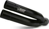 Tubo De Escape Con Homologación Acústica Double Gun Acero Negro - Mivv Compatible Con Benelli 502 C (2019-2024)