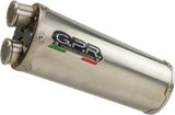 Exhaust Tip With Noise Certification Dual Stainless Steel - Gpr Compatible With Bmw F 800 Gs Adventure (2016-2018)