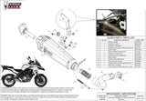 Tubo De Escape Con Homologación Acústica Delta Race Acero Carbono - Mivv Compatible Con Benelli Trk 502 (2017-2024)