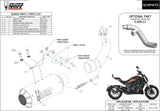 Tubo De Escape Sin Catalizador Y Con Homologación Acústica Mk3 Acero Negro - Mivv Compatible Con Benelli 502 C (2019-2024)
