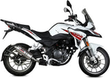 Tubo De Escape Con Homologación Acústica Oval Acero - Mivv Compatible Con Benelli Trk 251 (2019-2024)