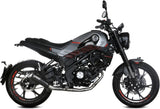 Sistema De Escape Completo Sin Catalizador Y Sin Homologación Acústica X-M1 Acero Negro - Mivv Compatible Con Benelli Leoncino 125 (2022-2024)