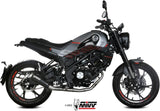 Sistema De Escape Completo Con Catalizador Y Homologación Acústica X-M1 Acero Negro - Mivv Compatible Con Benelli Leoncino 125 (2022-2024)