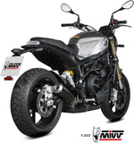 Tubo De Escape Con Homologación Acústica X-M1 Acero Negro - Mivv Compatible Con Benelli Leoncino 800 (2022-2024)