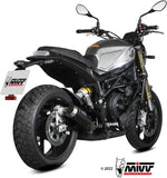Tubo De Escape Sin Catalizador Y Sin Homologación Acústica Mk3 Carbono - Mivv Compatible Con Benelli Leoncino 800 (2022-2024)