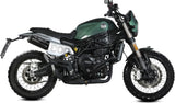 Tubo De Escape Sin Catalizador Y Con Homologación Acústica X-M1 Acero Negro - Mivv Compatible Con Benelli Leoncino 800 Trail (2022-2024)