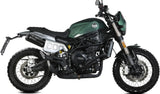 Tubo De Escape Con Homologación Acústica X-M1 Acero Negro - Mivv Compatible Con Benelli Leoncino 800 Trail (2022-2024)
